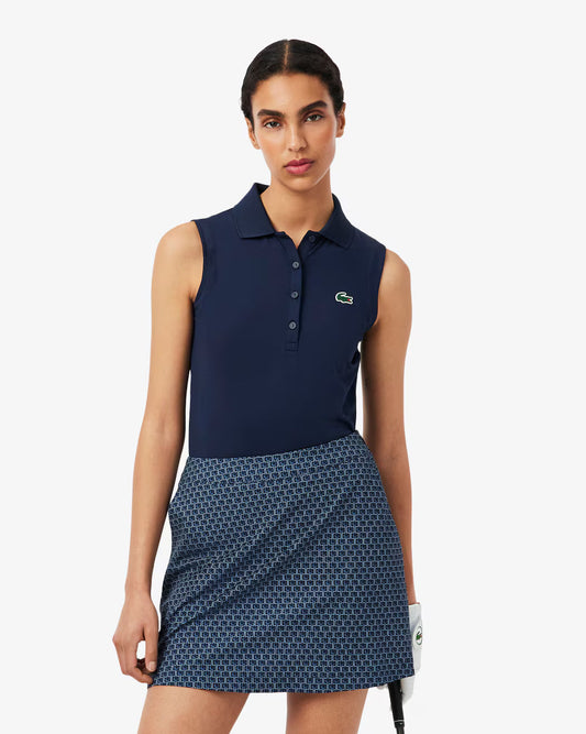 Polo de Mujer Lacoste Sleeveless Polo Navy