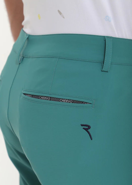 Pantalon Chervo Sassetto Verde Oscuro