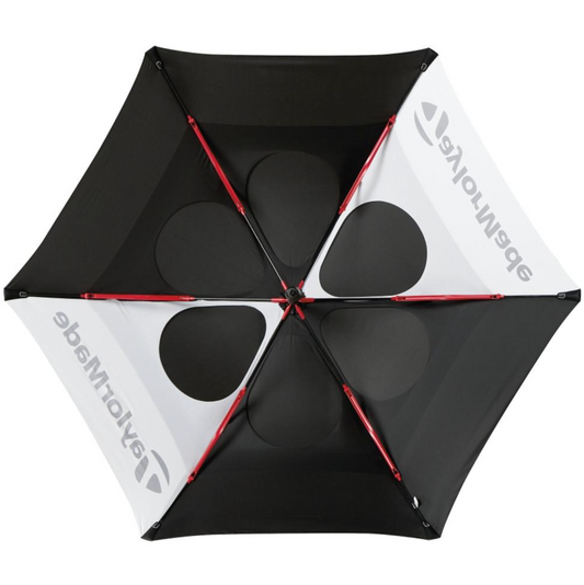 TaylorMade Paraguas Double Canopy 68" Negro/Blanco
