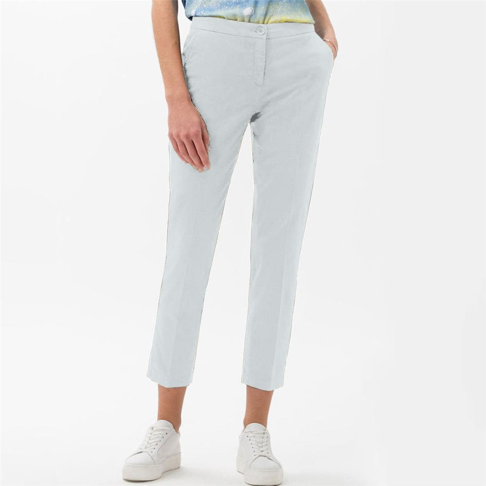 Pantalon de Mujer Brax Maron S Gris Claro