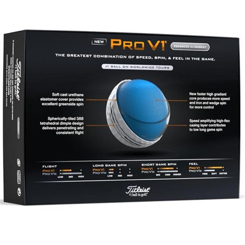 Bolas Titleist Pro V1 Elongated Align 2025