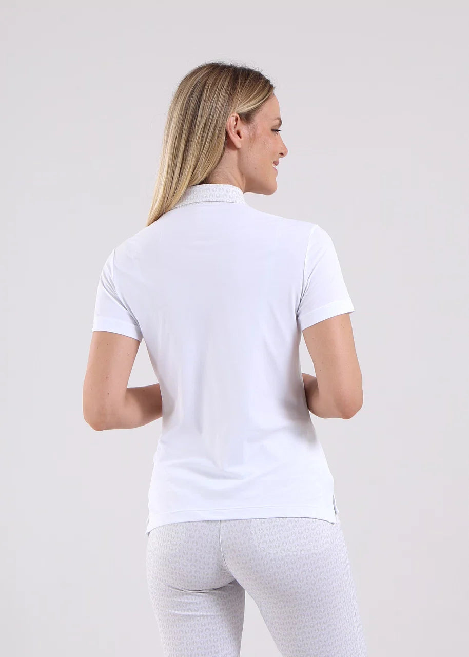 Polo de Mujer Chervo Abir Blanco / Beige