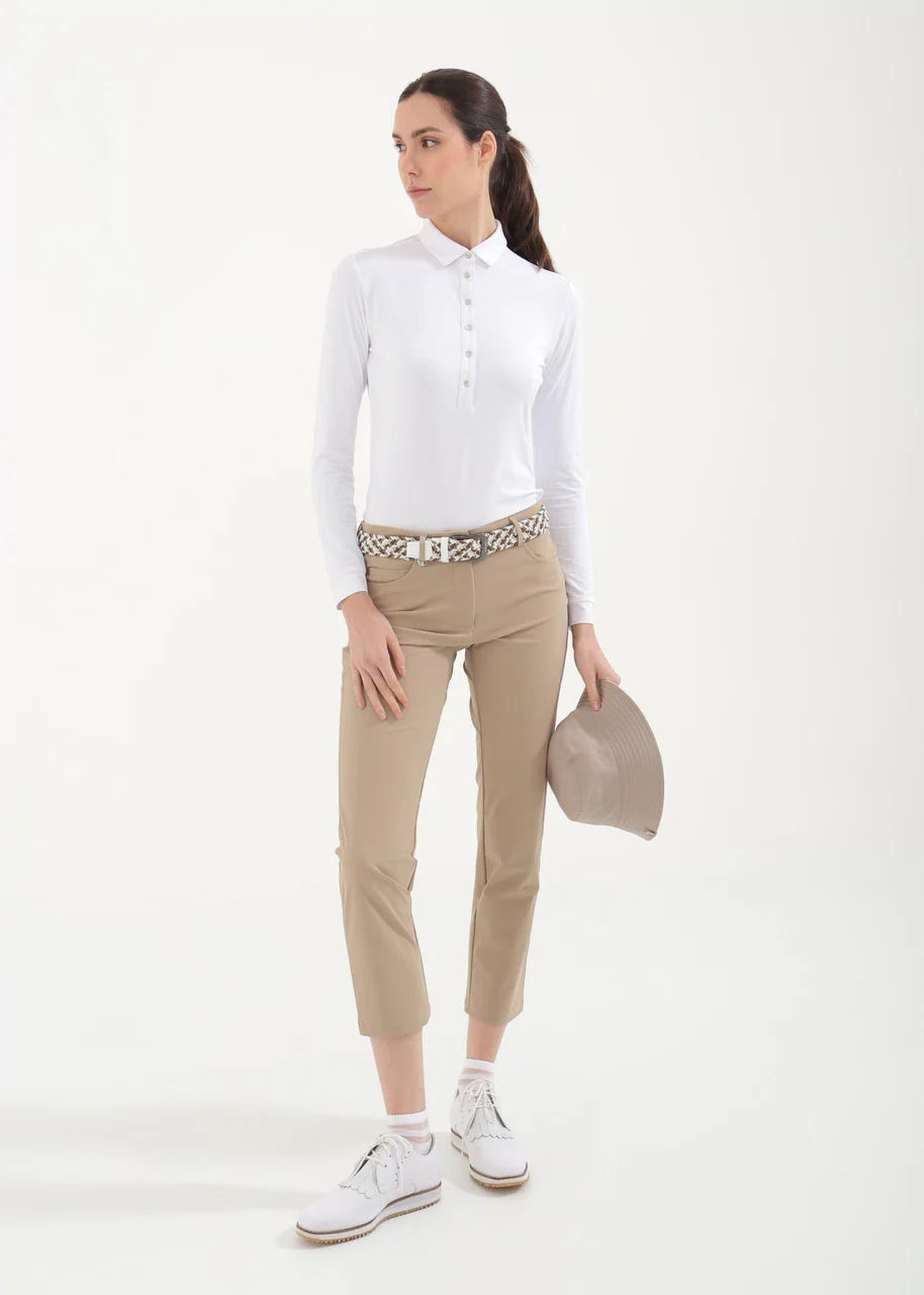 Polo de Mujer Chervo Amur Blanco