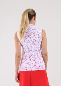Polo de Mujer Chervo Antigua Rojo / Celeste