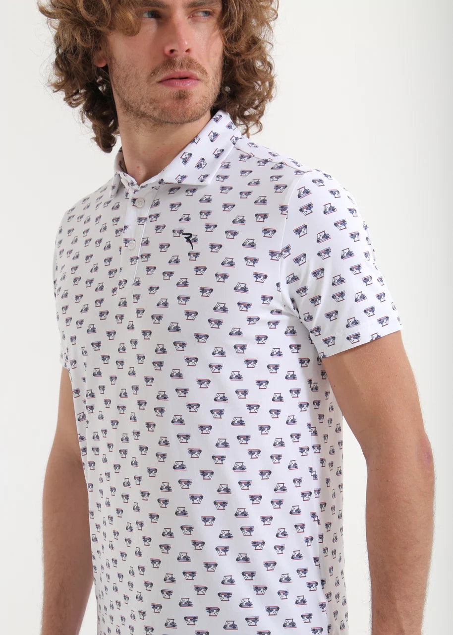 Polo Chervo Agree Azul / Rojo