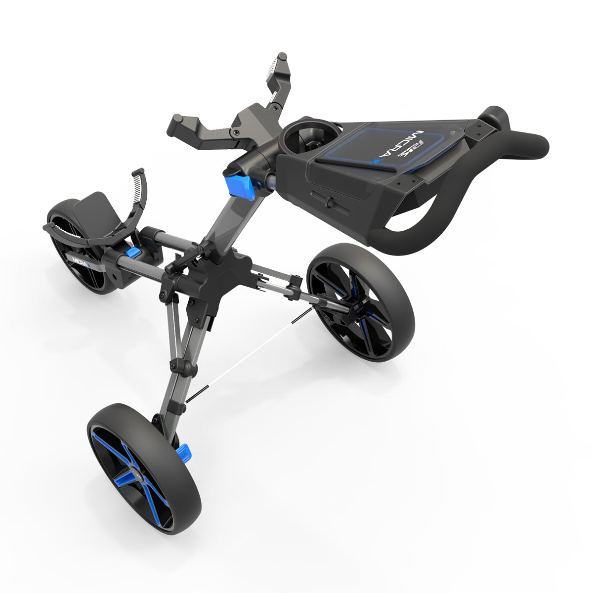 Carro Manual Powakaddy Micra Gris Osc /Azul