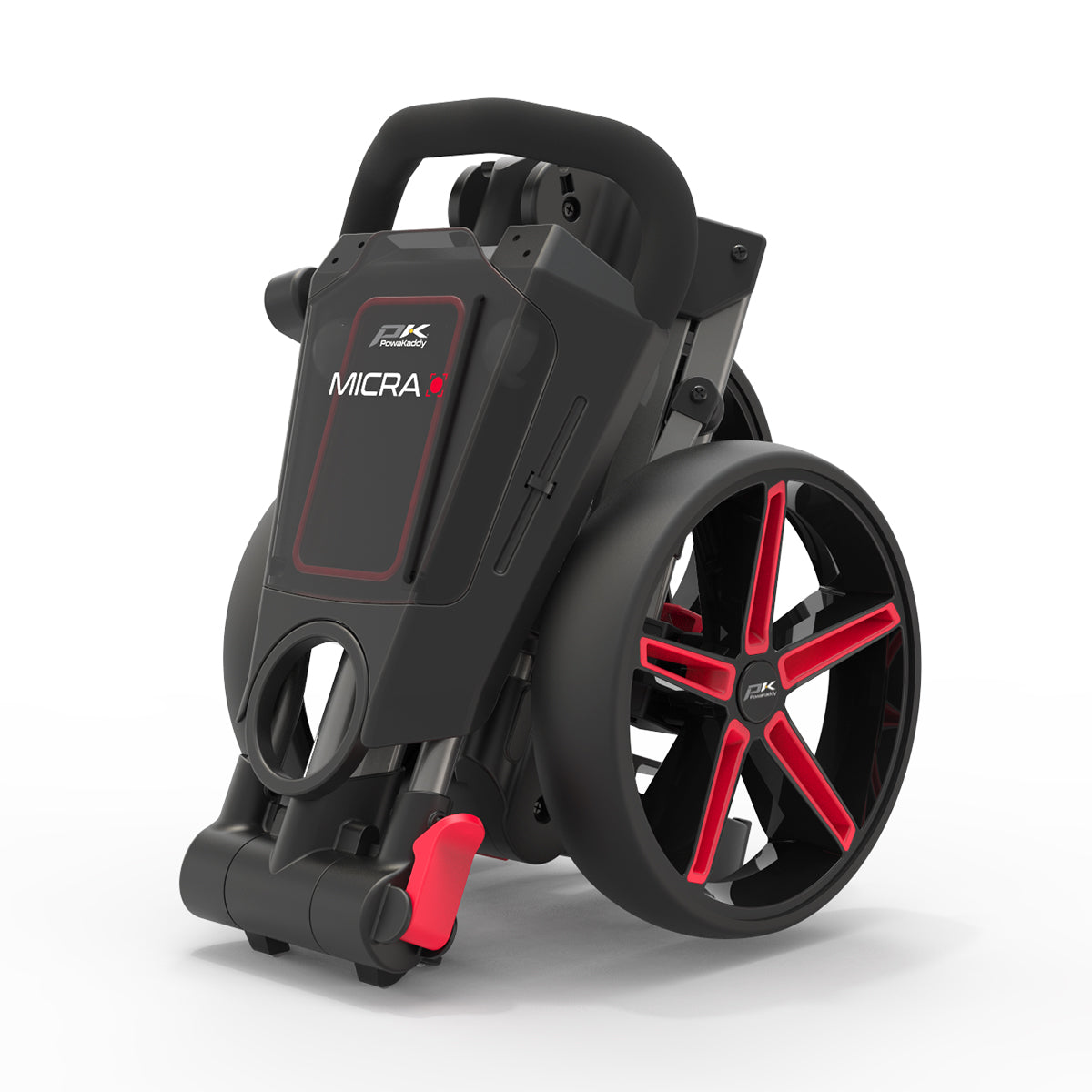 Carro Manual Powakaddy Micra Micra Gris Osc /Rojo