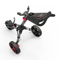 Carro Manual Powakaddy Micra Micra Gris Osc /Rojo