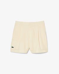 Bermuda de Mujer Lacoste Bottoms Amarillo / Blanco