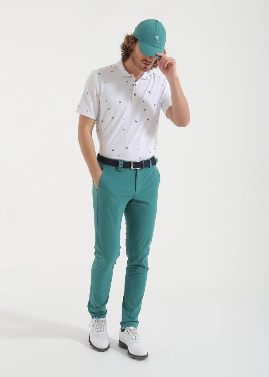 Pantalon Chervo Sassetto Verde Oscuro