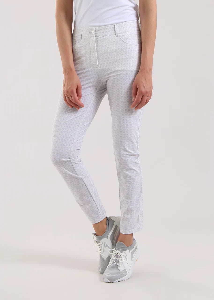 Pantalon de Mujer Chervo Swami Beige / Blanco