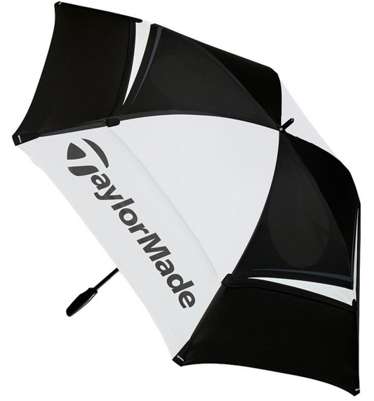 TaylorMade Paraguas Double Canopy 68" Negro/Blanco
