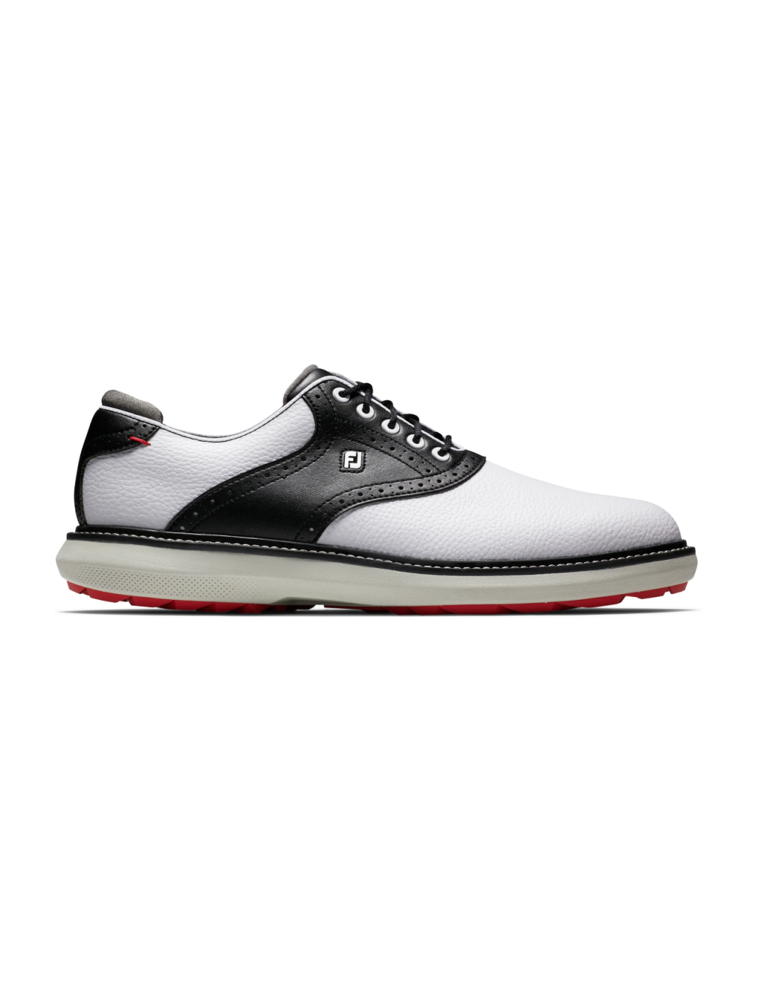 Zapato FootJoy Traditions Blucher Blanco / Negro/Rojo