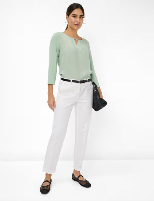 Pantalon de Mujer Brax Maron S Blanco