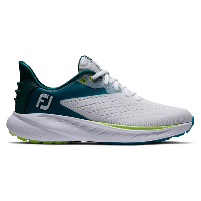 Zapato FootJoy Flex Blanco / Azul/Verde